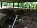 Ammunition magazine at Fort Wade. The magazine was excavated in the late 1970s.