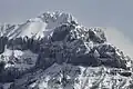 subsidiary peaks on the south ridge