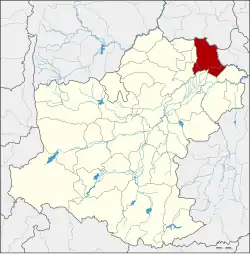 District location in Nakhon Ratchasima province