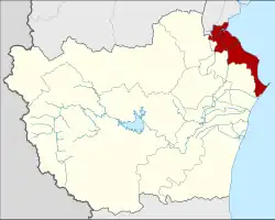 District location in Phetchaburi province