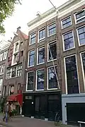 Anne Frank House and neighbouring canal houses in Amsterdam