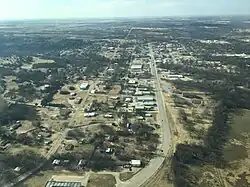 Aerial view of Healdton, Oklahoma