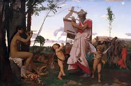 Anacreon, Bacchus and Eros by Jean-Léon Gérôme