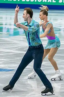 Anastasiia Metelkina and Luka Berulava at the 2025 World Championships