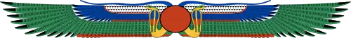 Heru-Behdeti, a form of Horus represented as a winged sun