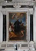 St Francis Xavier baptizing an Indian by studio of Andrea Pozzo (Sozzifanti chapel)