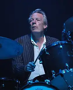 Ranken playing the drums