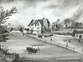 Anerley, 1860. This part of the canal remained, after closure, for pleasure boating