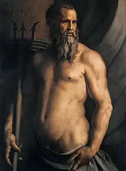 Andrea Doria as Neptune by Agnolo Bronzino, c. 1550&nbsp;– c. 1555