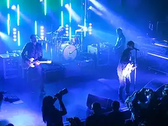 Angels & Airwaves performing at Shepherd's Bush Empire in 2012.