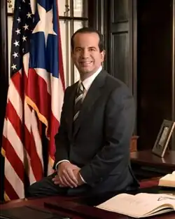 Aníbal Acevedo Vilá, (BA 1982, JD 1985), 8th governor of Puerto Rico (2005-2009), U.S. Representative (Resident Commissioner), D-Puerto Rico (2001-2004),[55] State Representative, P.R. House of Representatives (1992-1999)