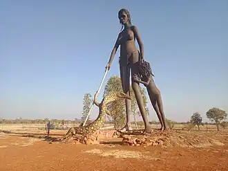 Sculpture at the Aileron Roadhouse on the Stuart Highway