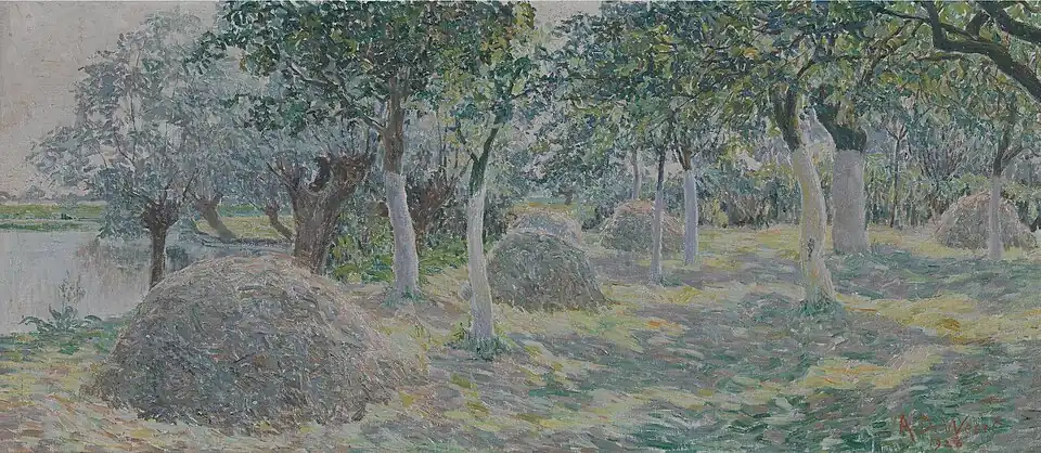 Orchard next to the studio