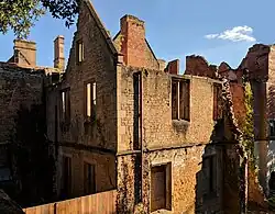 The roofless hall in 2018