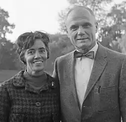 Black-and-white photo of the Glenns