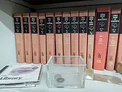Books on a shelf