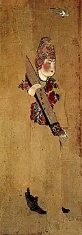 Unearthed in 1972 from the tomb of Zhang Lichen (655-702).
