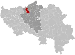 Location of Ans in Liège