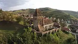 The medieval Evangelical Lutheran Transylvanian Saxon fortified church at Brateiu/Pretai