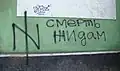 Graffiti in Odesa the "National Idea" together with an Antisemitic slogan (Death to the Jews)