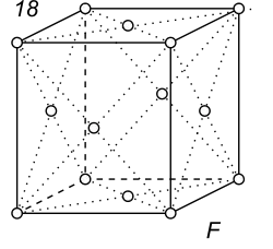 Black-white (antisymmetric) 3D Bravais Lattice number 18 (Orthorhombic system)
