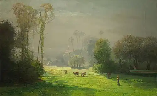 Un pré; le soleil chasse le brouillard, 1864, Musée d'Orsay