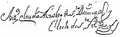 Antonio Claudio Álvarez de Quiñones's signature