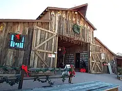 The Audie Murphy Barn on the grounds of Superstition Mountain Museum, moved there from the Apacheland Movie Ranch