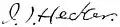 Isaac Hecker's signature