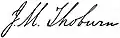 James Mills Thoburn's signature