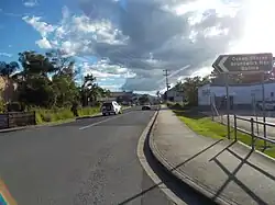 Wilfred Street, approaching the town Centre
