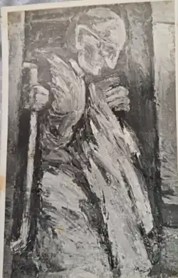 Oil painting "Bapu"