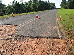 Image 49Road surface stripped by an EF5 tornado near Philadelphia, Mississippi. (from Tornadoes of 2011)