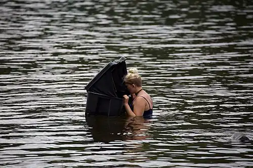 Acquascope in use