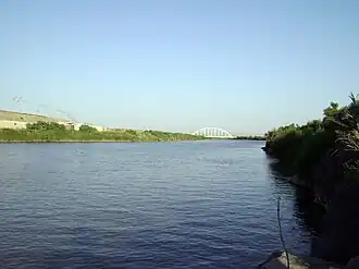 Aras River in the Poldasht border region