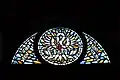Stained glass window in the Church of Saint-Just