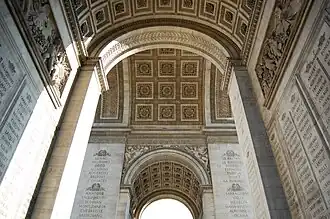 Ceilings of the great and small archways