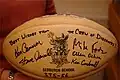 Sedbergh School rugby ball taken into space by the crew of Discovery for the STS-56 mission