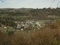 Arcizac-ez-Angles seen from the hillside