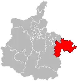 Situation of the canton of Carignan in the department of Ardennes