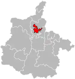 Situation of the canton of Charleville-Mézières-2 in the department of Ardennes