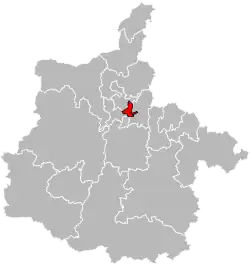 Situation of the canton of Charleville-Mézières-3 in the department of Ardennes