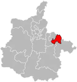Situation of the canton of Sedan-3 in the department of Ardennes