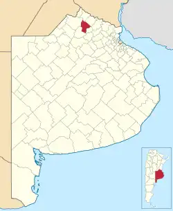 Location of Arrecifes in Gran Buenos Aires