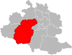 Situation of the canton of Couserans Est in the department of Ariège