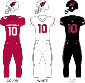 Arizona Cardinals uniforms