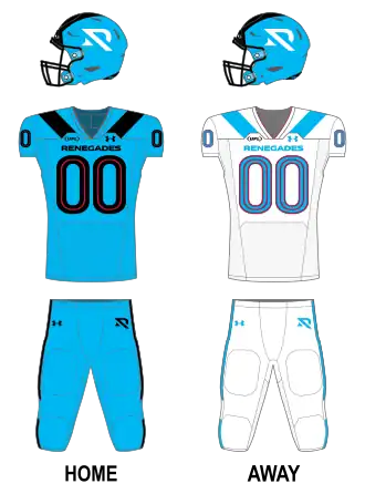 Dallas Renegades uniforms