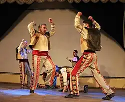 Dancers performing yarkhushta, 2015