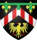 Arms of the 2nd Earl of Snowdon's heir apparent Charles, Viscount Linley
