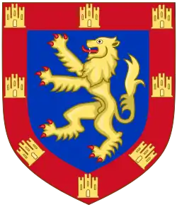 Arms of Alphonso of Brienne